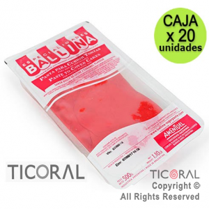 COBERTURA P/TORTA 1/2K COLOR ROJO BALLINA 20 x 1